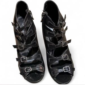 Casadei Black Women's Strappy Heels